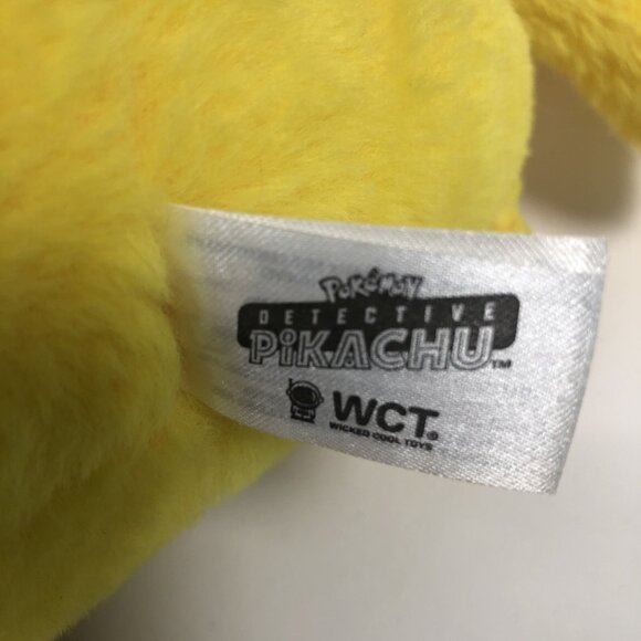 Pokemon DETECTIVE PIKACHU 14” Plush Stuffed Toy by Wicked Cool Toys - Picture 6 of 7